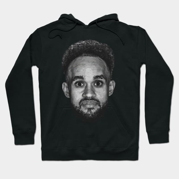 Derrick White Funny Vintage Face Hoodie by rattraptees